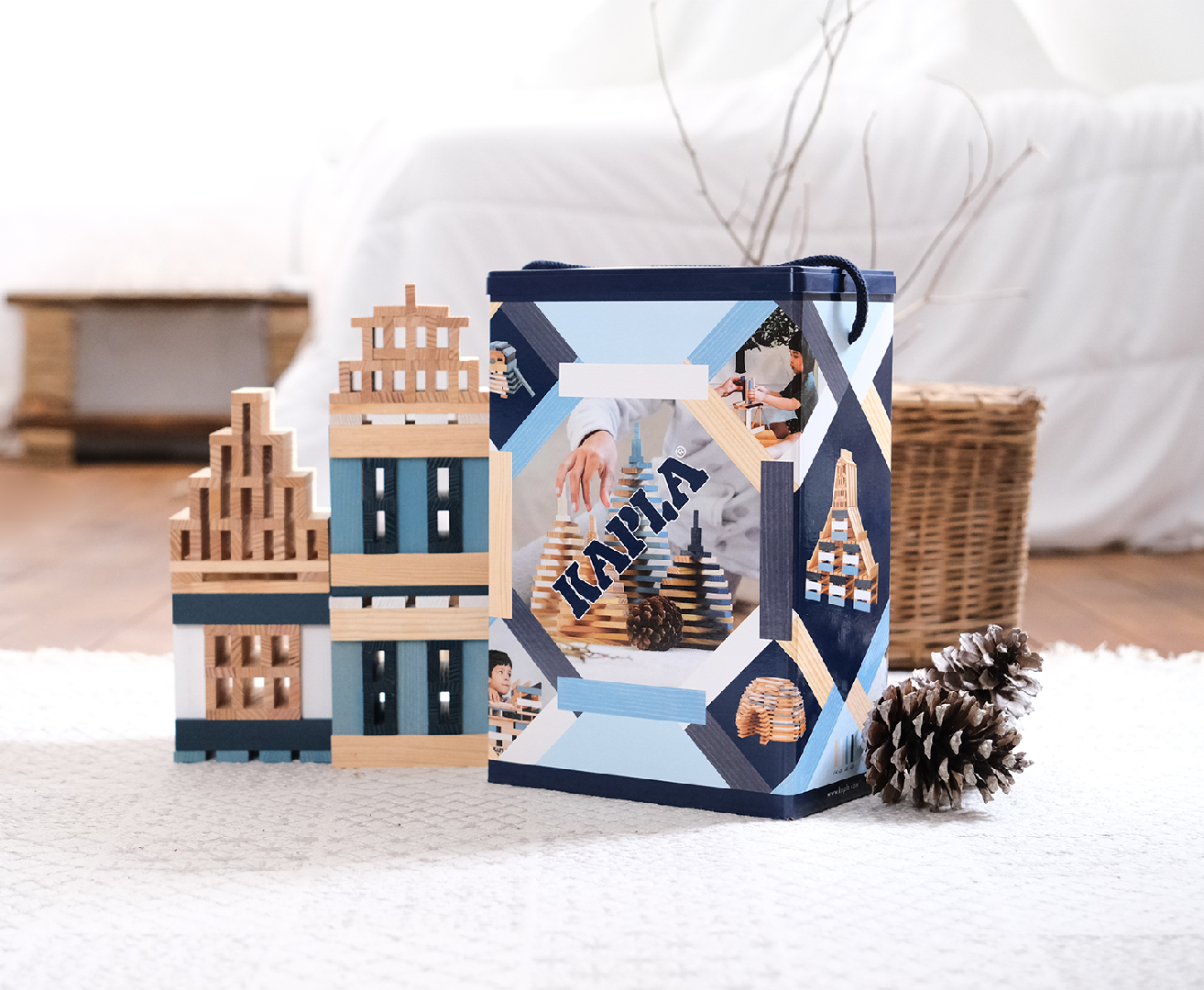 KAPLA Winter box : 200 Planks in 4 colours