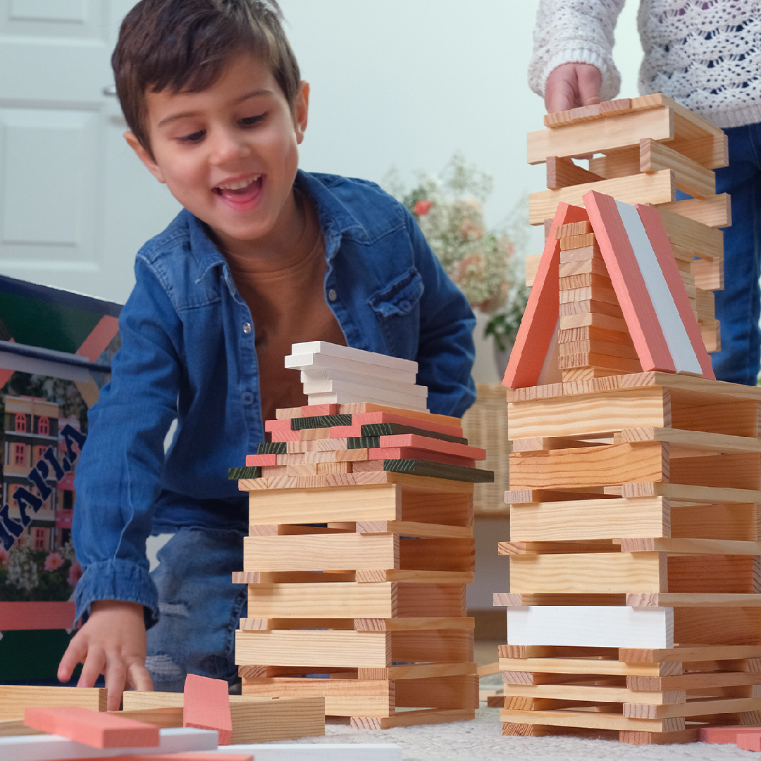 KAPLA Spring Box: 200 planks in 4 colours