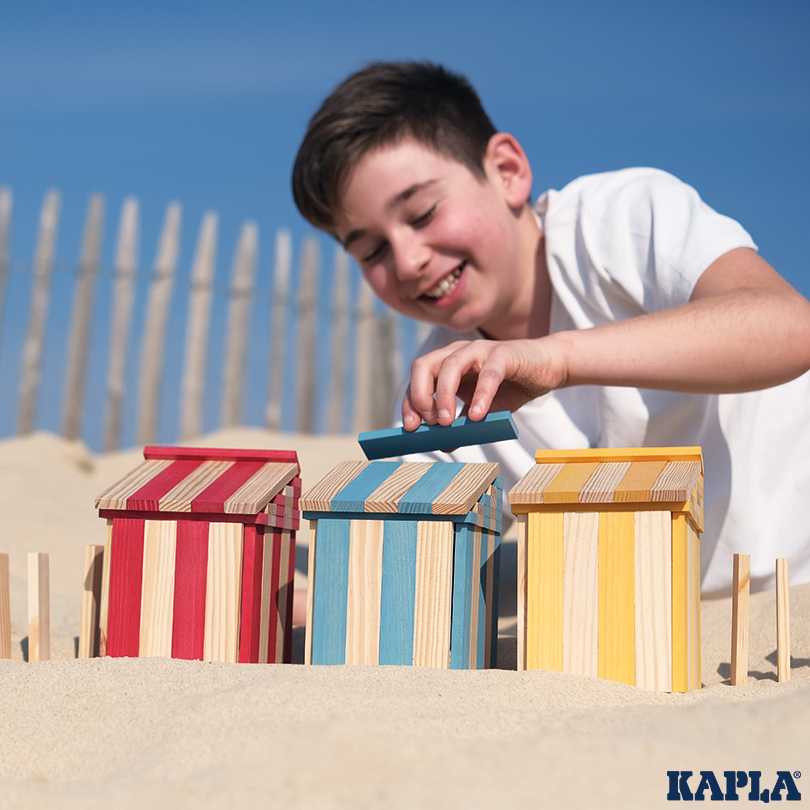 KAPLA Summer Box: 200 planks in 4 colours