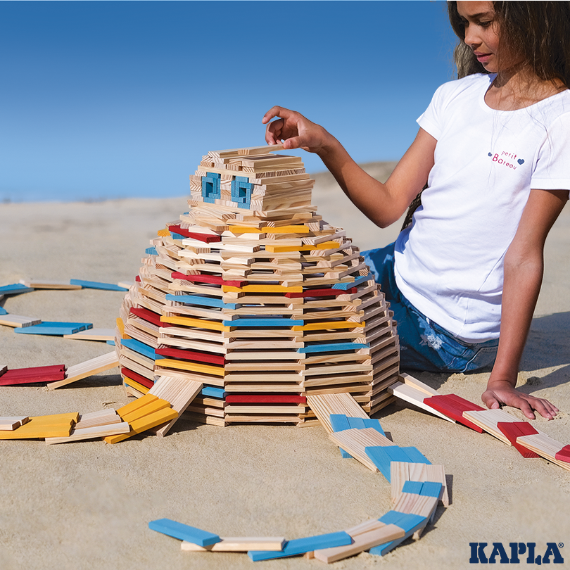 KAPLA Summer Box: 200 planks in 4 colours