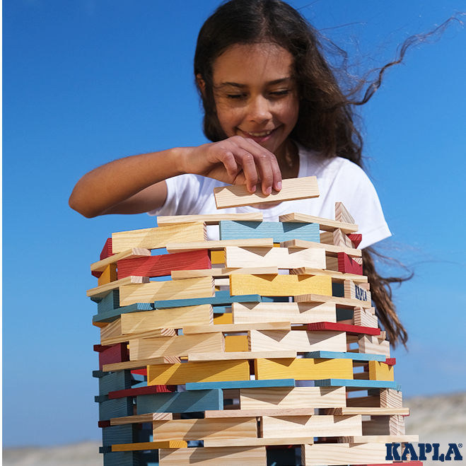 KAPLA Summer Box: 200 planks in 4 colours