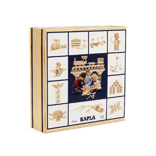 KAPLA 100 Case: 100 natural planks