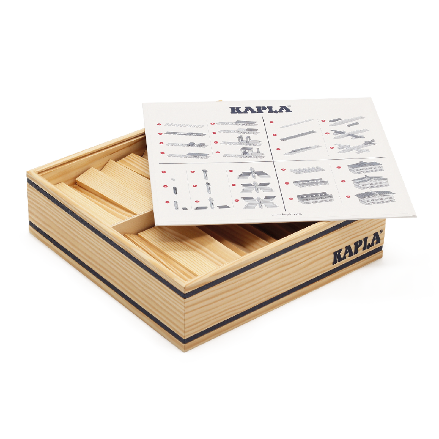 KAPLA 100 Case: 100 natural planks