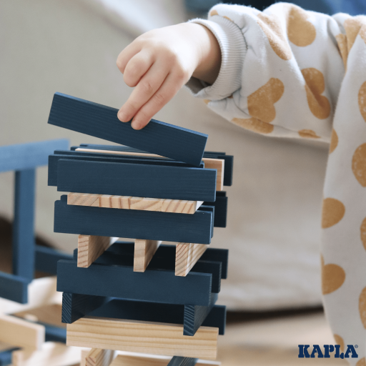 KAPLA 40 Squares: 40 dark blue planks