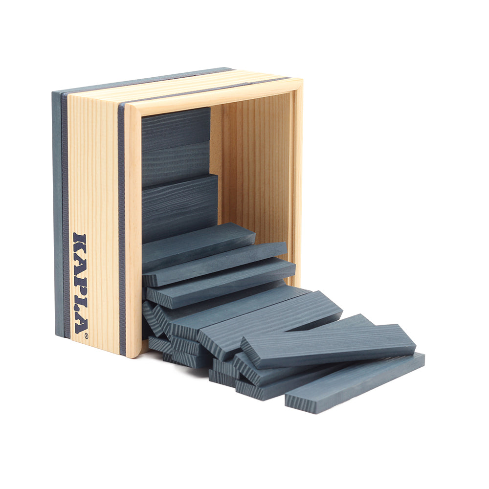 KAPLA 40 Squares: 40 dark blue planks