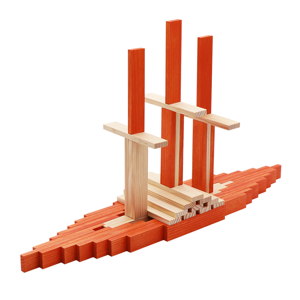 KAPLA 40 Squares: 40 orange planks