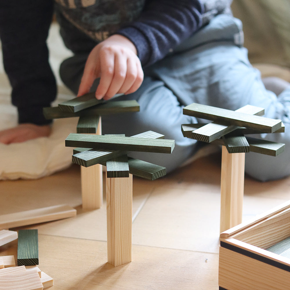 KAPLA 40 Squares: 40 green planks