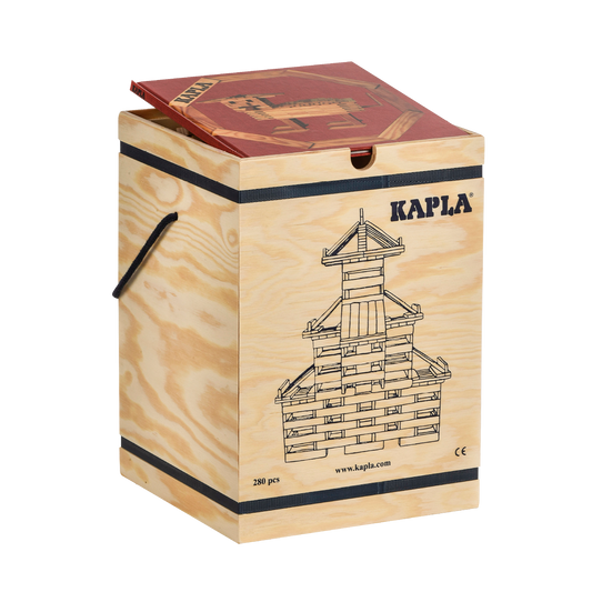 KAPLA 280 Chest: 280 natural planks + art book