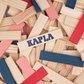 KAPLA 120 Box: red, dark blue, pink