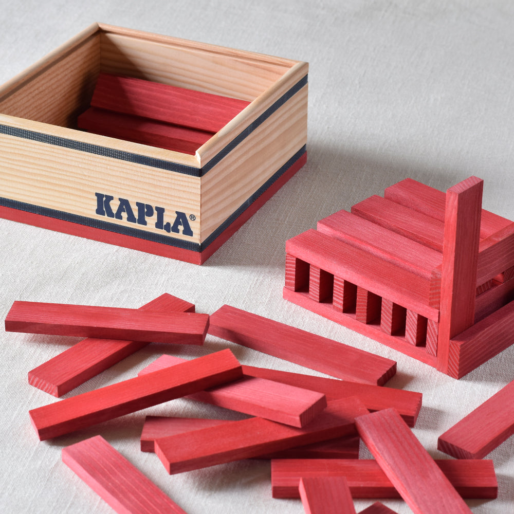 KAPLA 40 Squares: 40 red planks